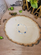 Clear Quartz Evil Eye Bracelets