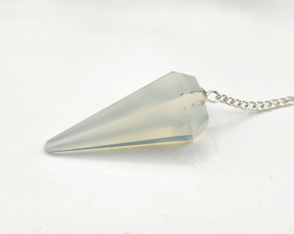 Opalite Pendulum w/Silver Plated Chain