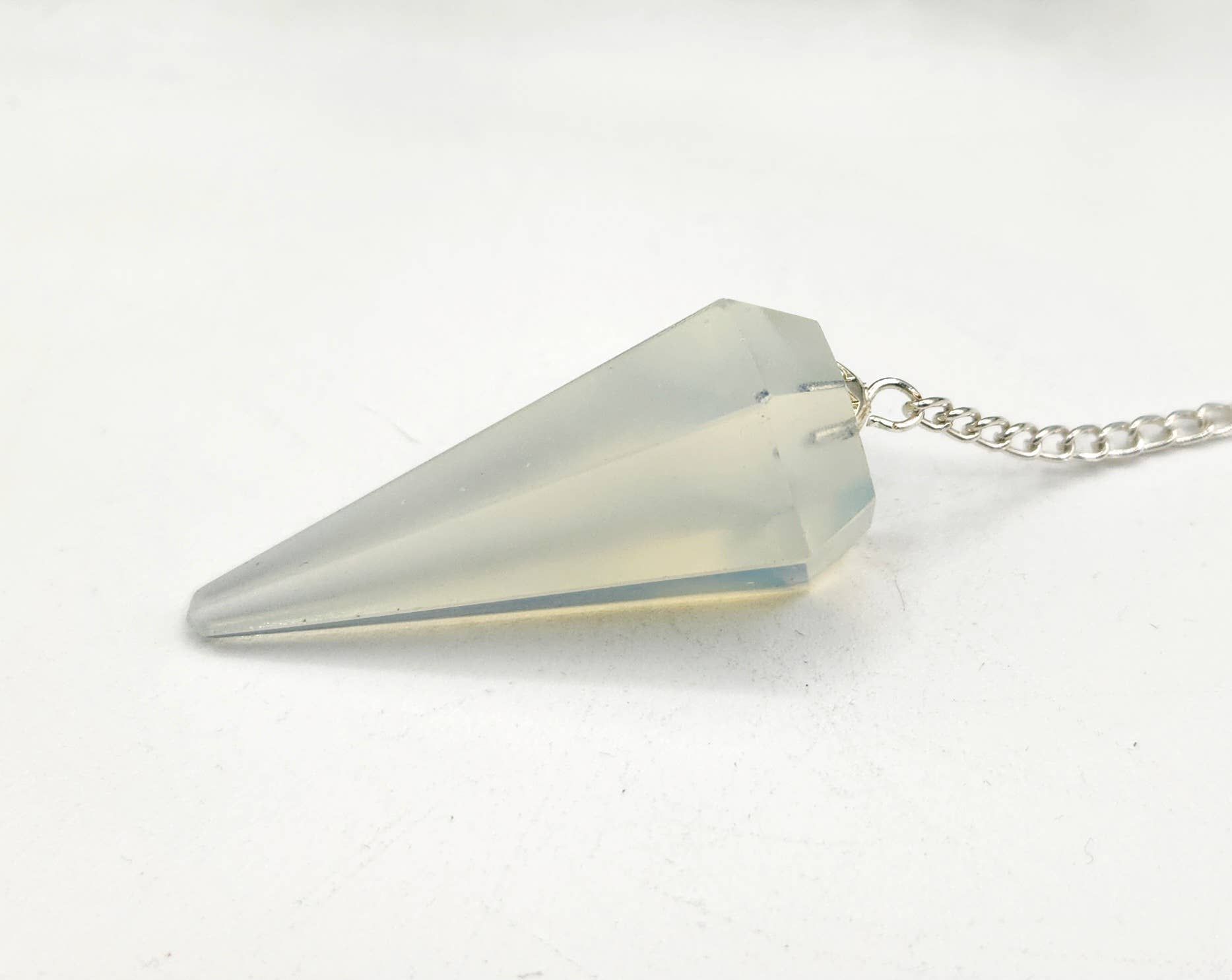 Opalite Pendulum w/Silver Plated Chain