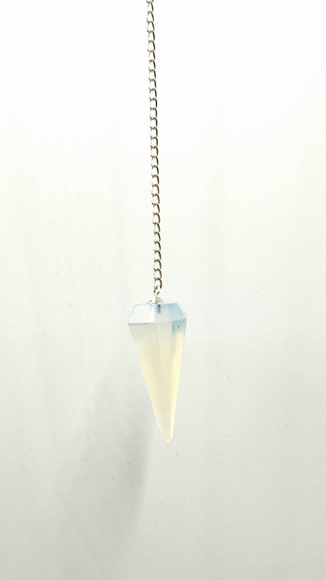 Opalite Pendulum w/Silver Plated Chain