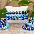 Dark Blue Evil Eye Bracelet