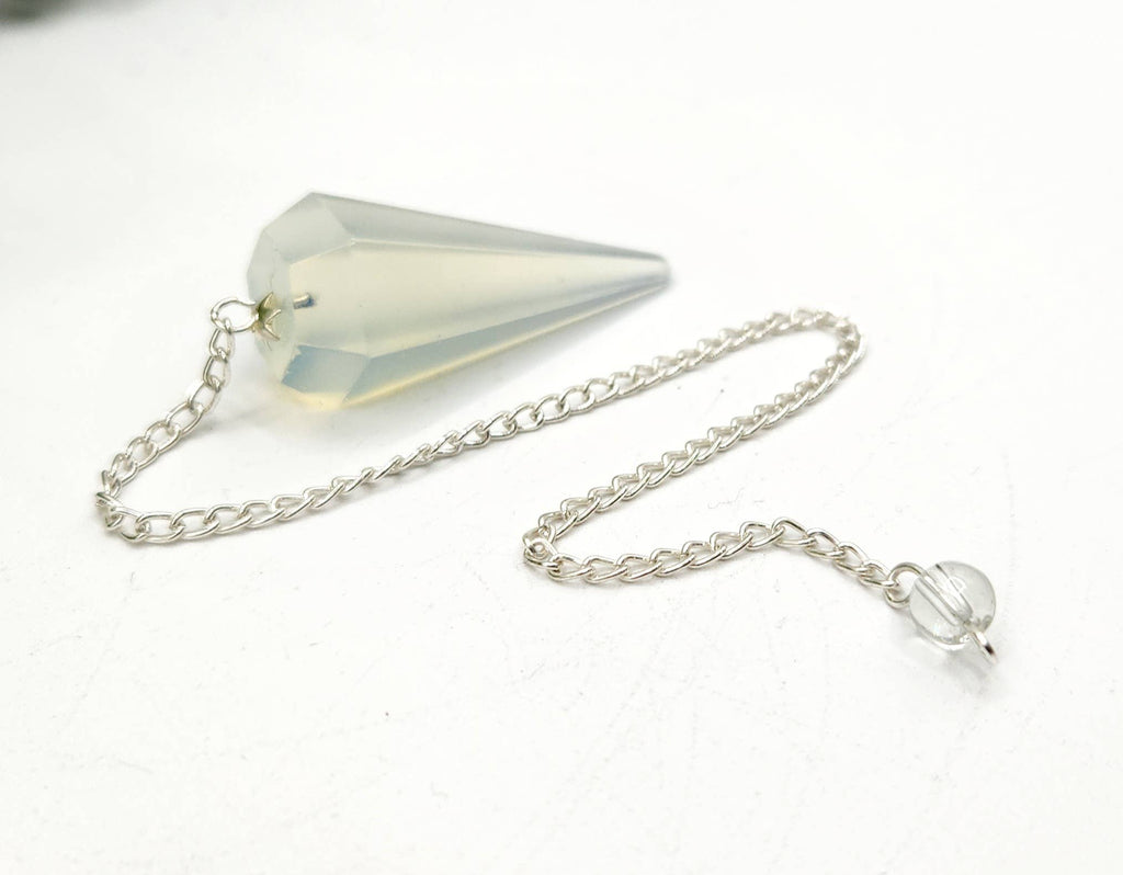 Opalite Pendulum w/Silver Plated Chain