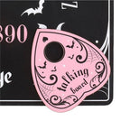 Pastel Pink and Black Gothic Ouija Talking Board