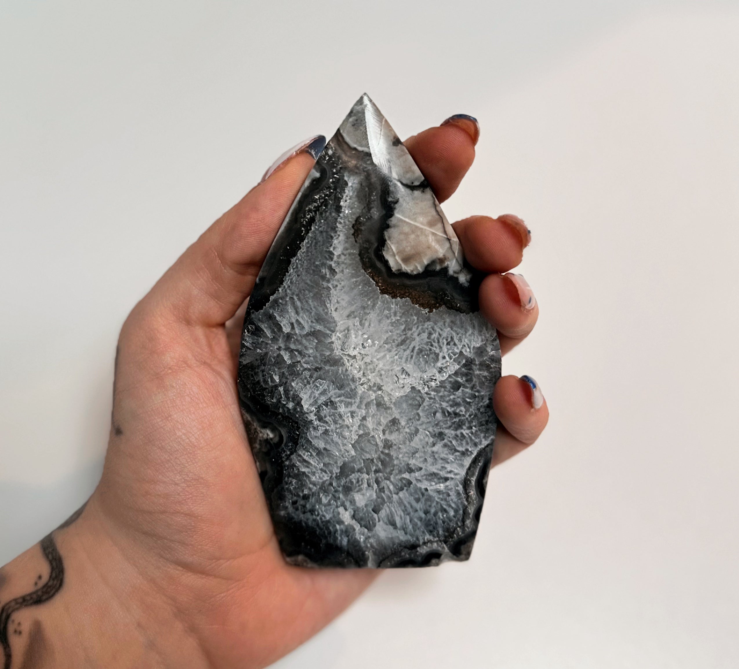 Volcano Agate Teardrop