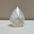 Clear Quartz Faceted Flame