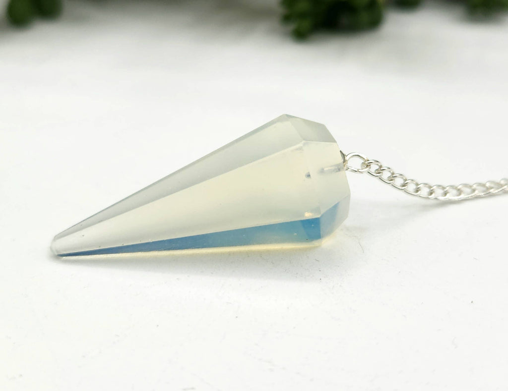 Opalite Pendulum w/Silver Plated Chain