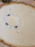 Clear Quartz Evil Eye Bracelets