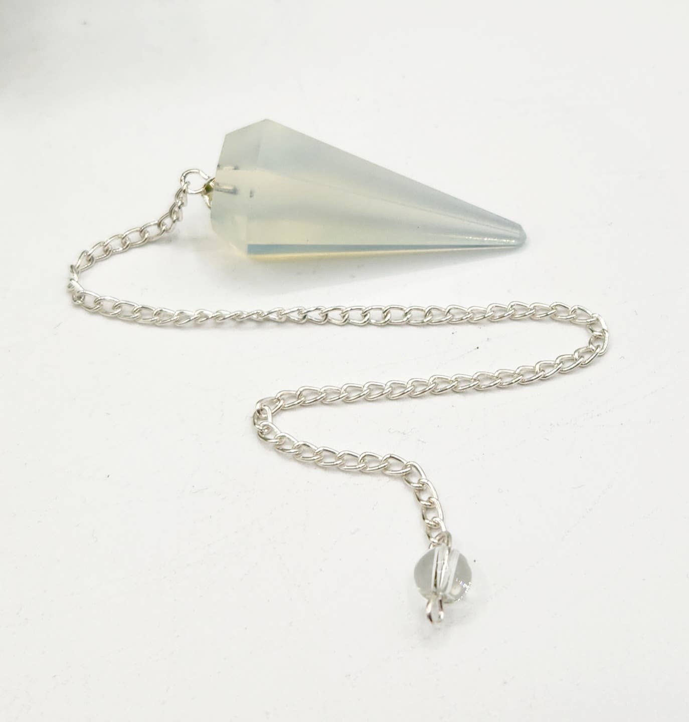 Opalite Pendulum w/Silver Plated Chain